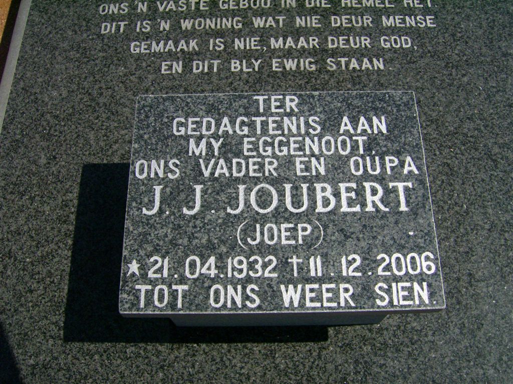 JOUBERT J.J. 1932-2006