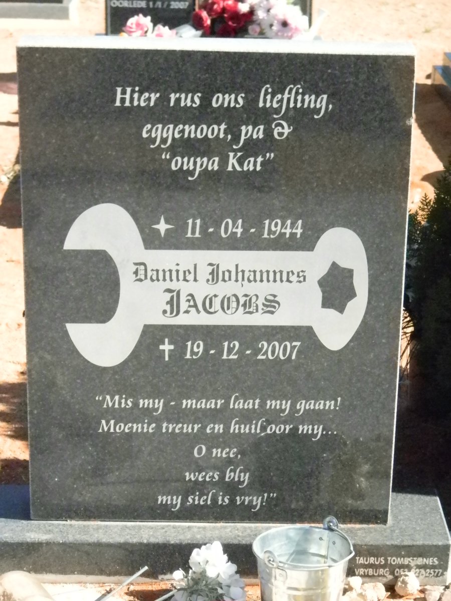 JACOBS Daniel Johannes 1944-2007