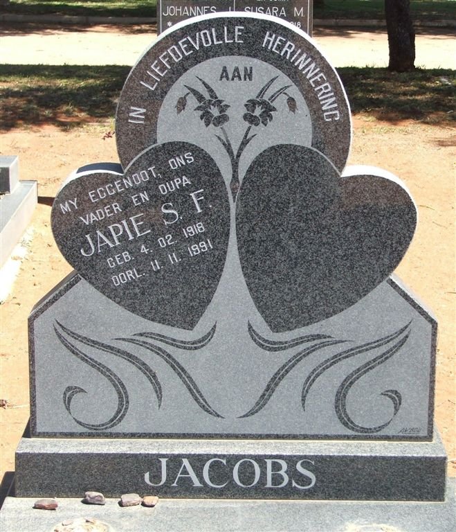 JACOBS Japie S.F. 1918-1991