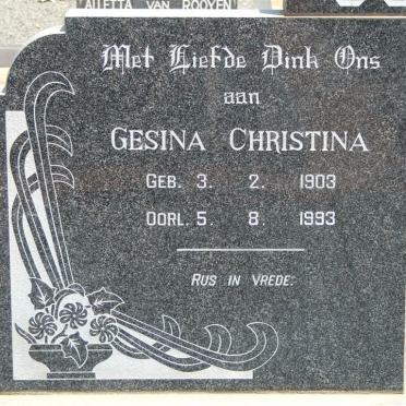 JOUBERT Gesina Christina 1903-1993