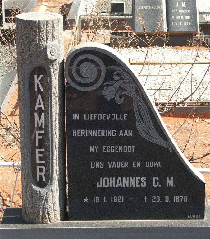 KAMFER Johannes G.M. 1921-1976