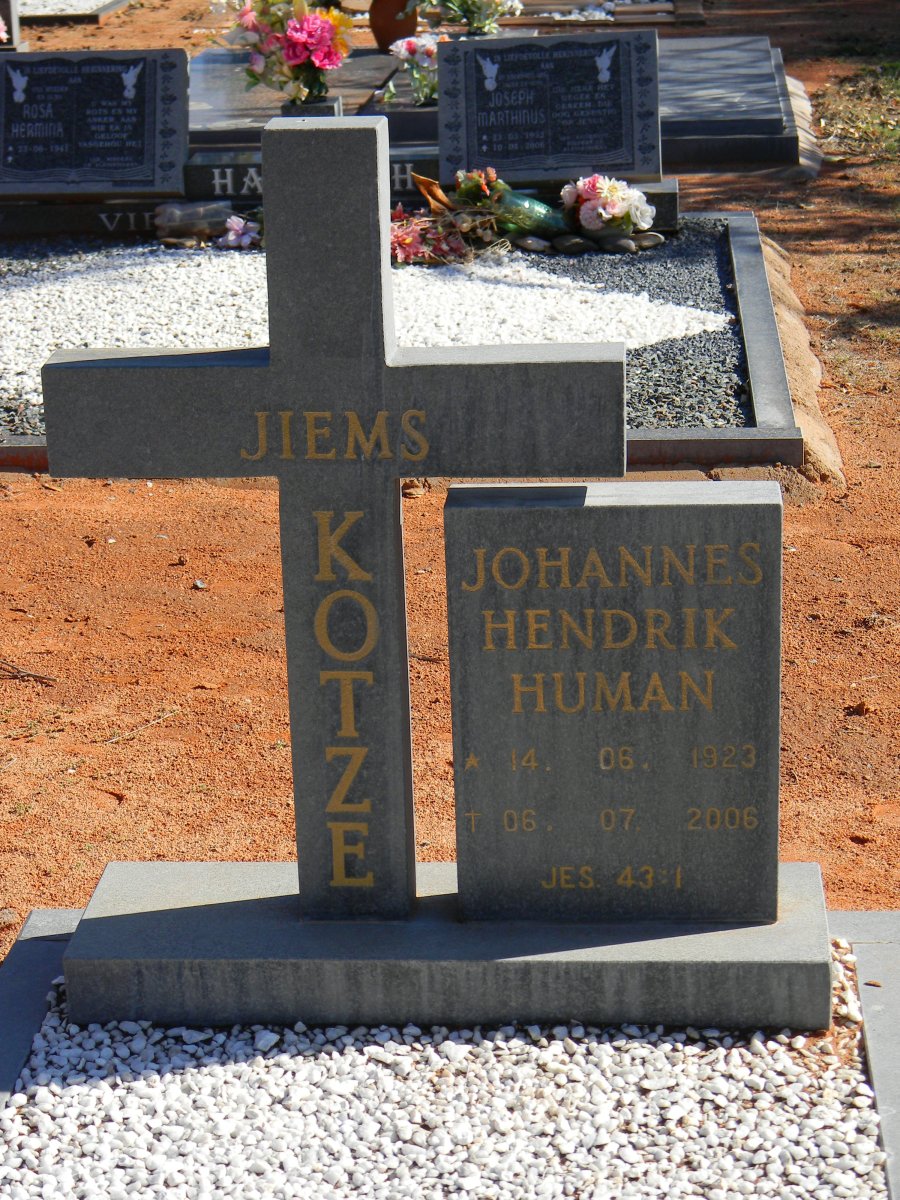 KOTZE Johannes Hendrik Human 1923-2006