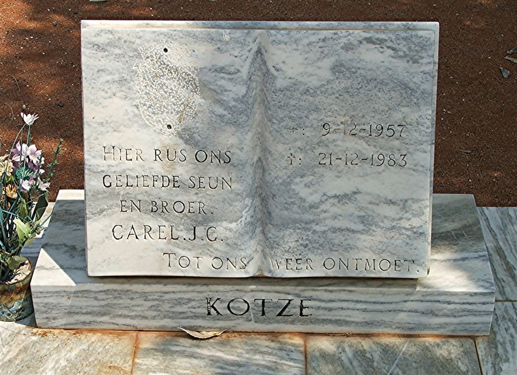 KOTZE Carel J.G. 1957-1983