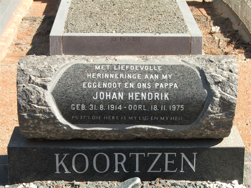 KOORTZEN Johan Hendrik 1914-1975