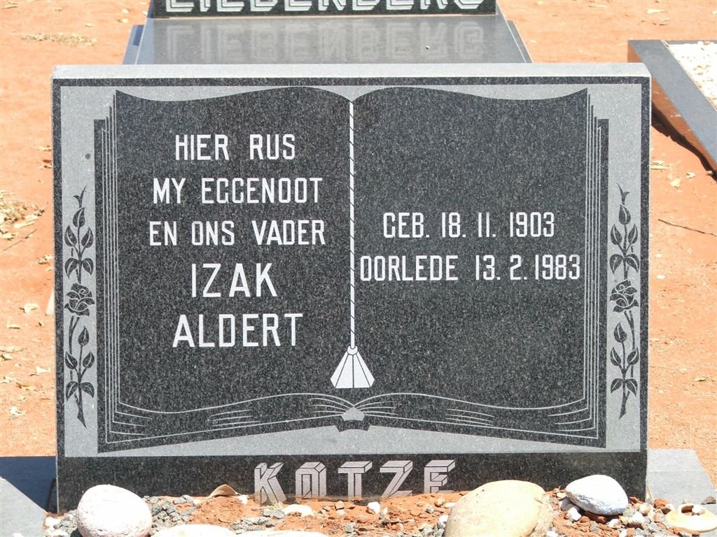KOTZE Izak Aldert 1903-1983