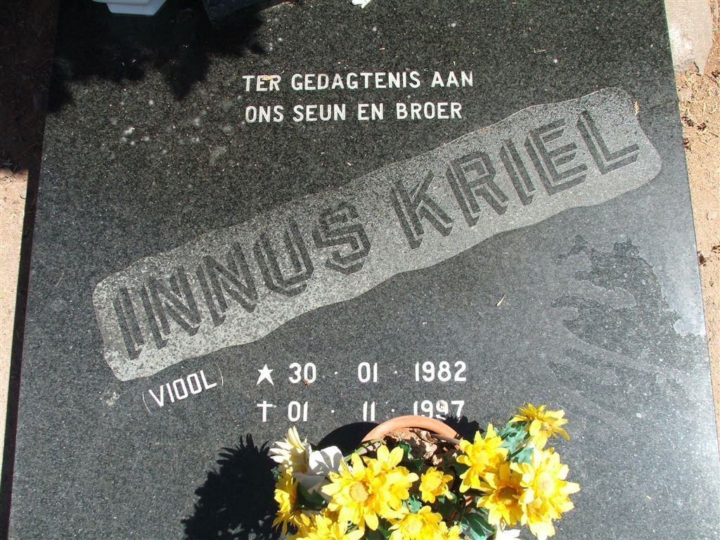 KRIEL Marthinus Christoffel Barnard 1982-1997