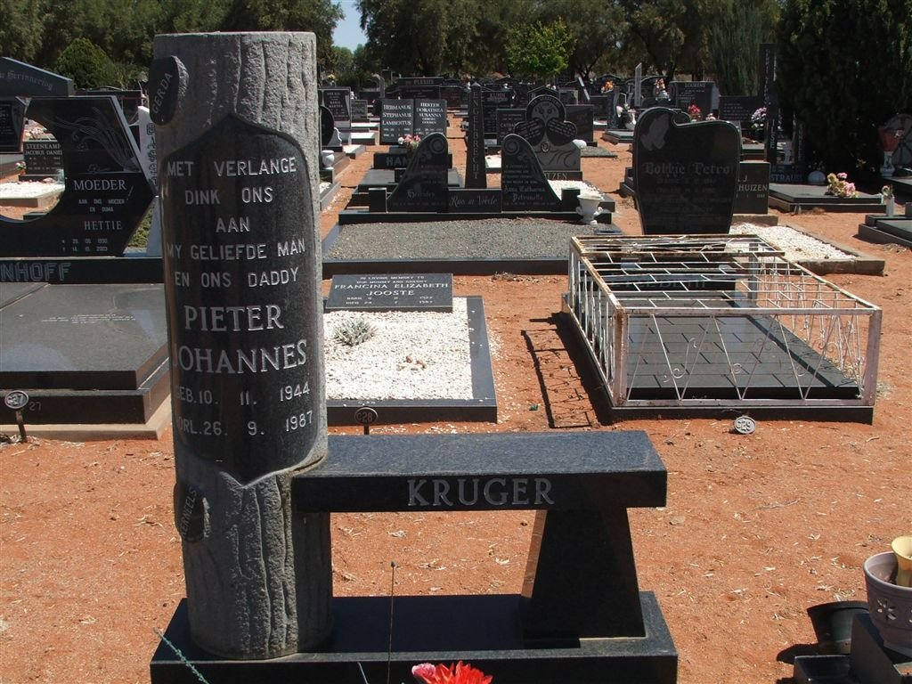 KRUGER Pieter Johannes 1944-1987