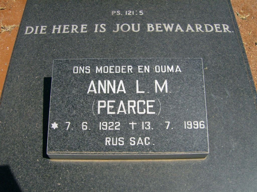 KÜHN Anna L.M. nee PEARCE 1922-1996