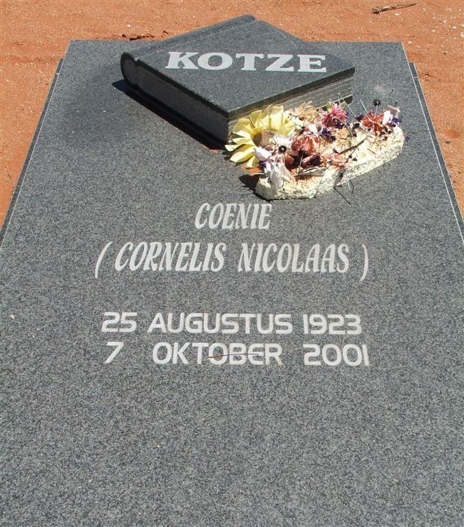 KOTZE Cornelis Nicolaas 1923-2001