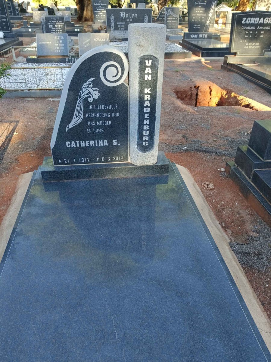 KRADENBURG Catherina S., van 1917-2014