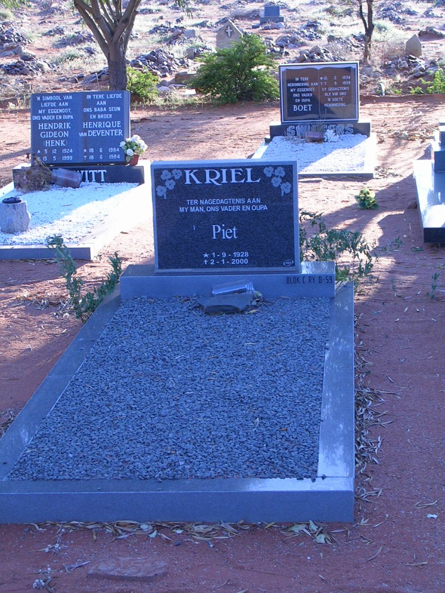 KRIEL Piet 1928-2000