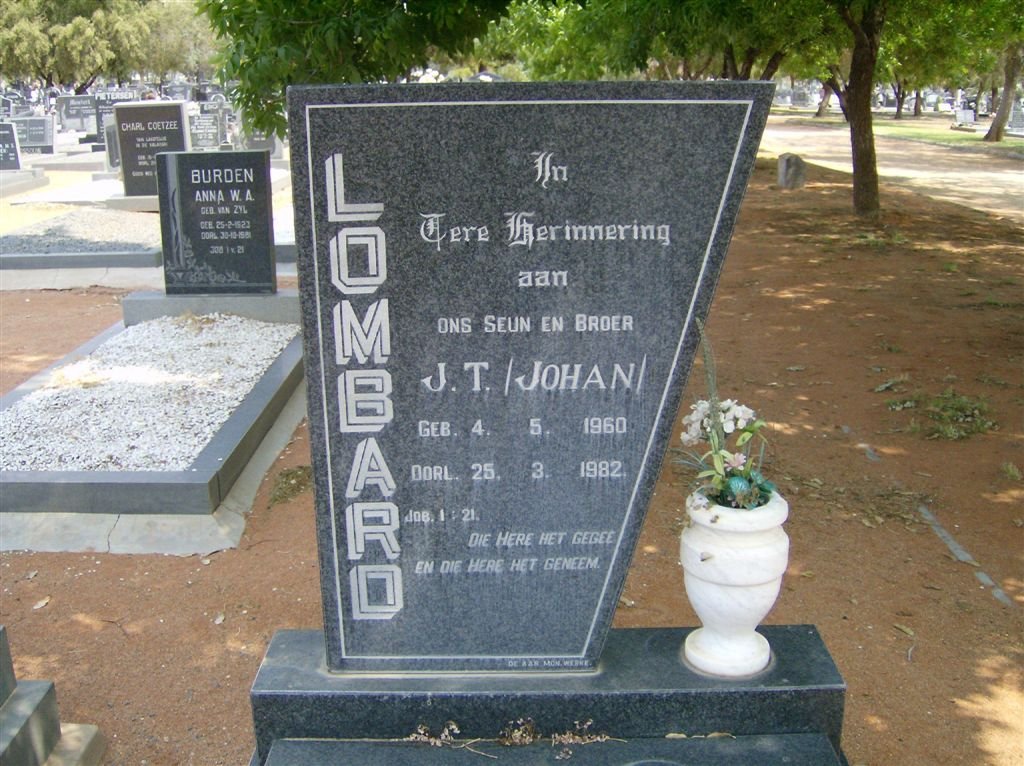 LOMBARD J.T. 1960-1982
