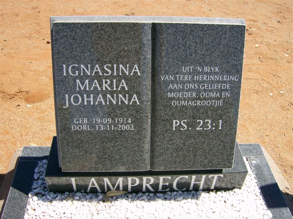 LAMPRECHT Ignasina Maria Johanna 1914-2003