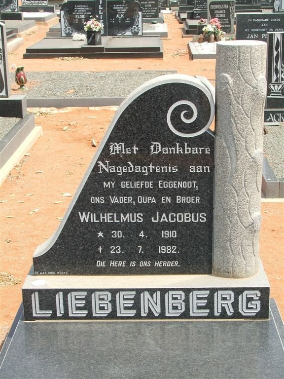 LIEBENBERG Wilhelmus Jacobus 1910-1982