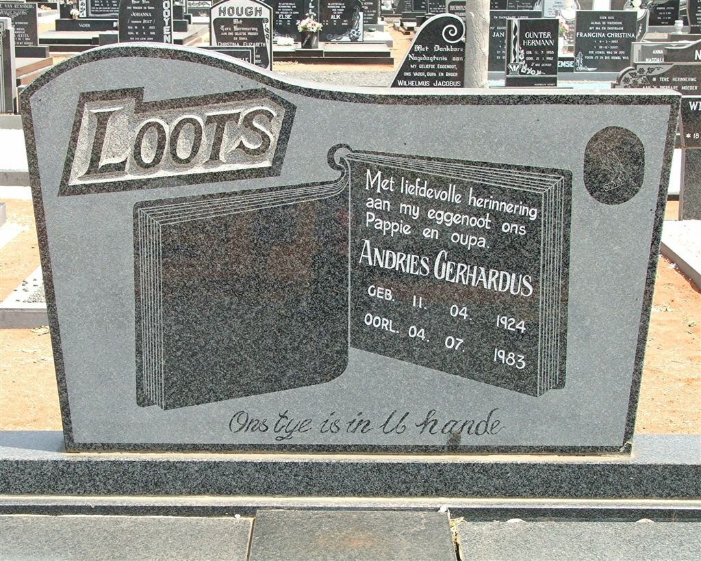 LOOTS Andries Gerhardus 1924-1983