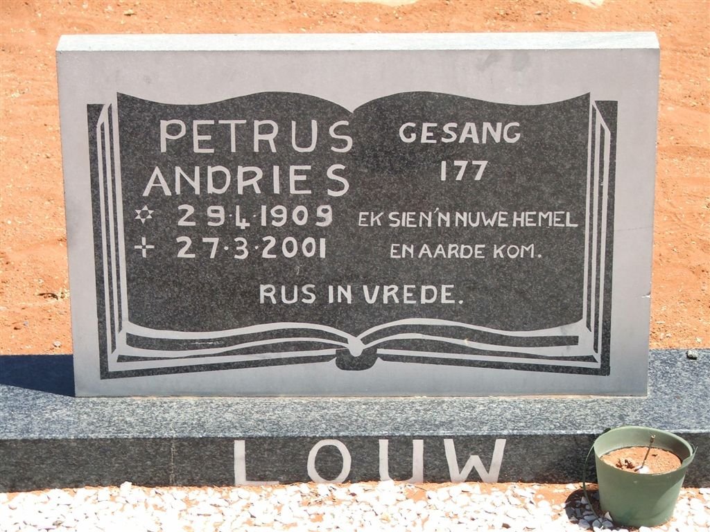 LOUW Petrus Andries 1909-2001