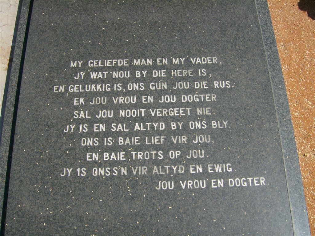 Van jou vrou en dogter