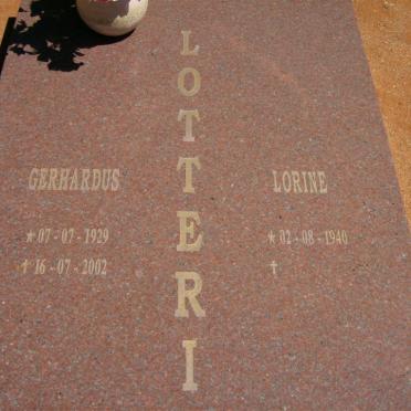 LOTTERING Gerhardus 1929-2002 &amp; Lorine 1940-