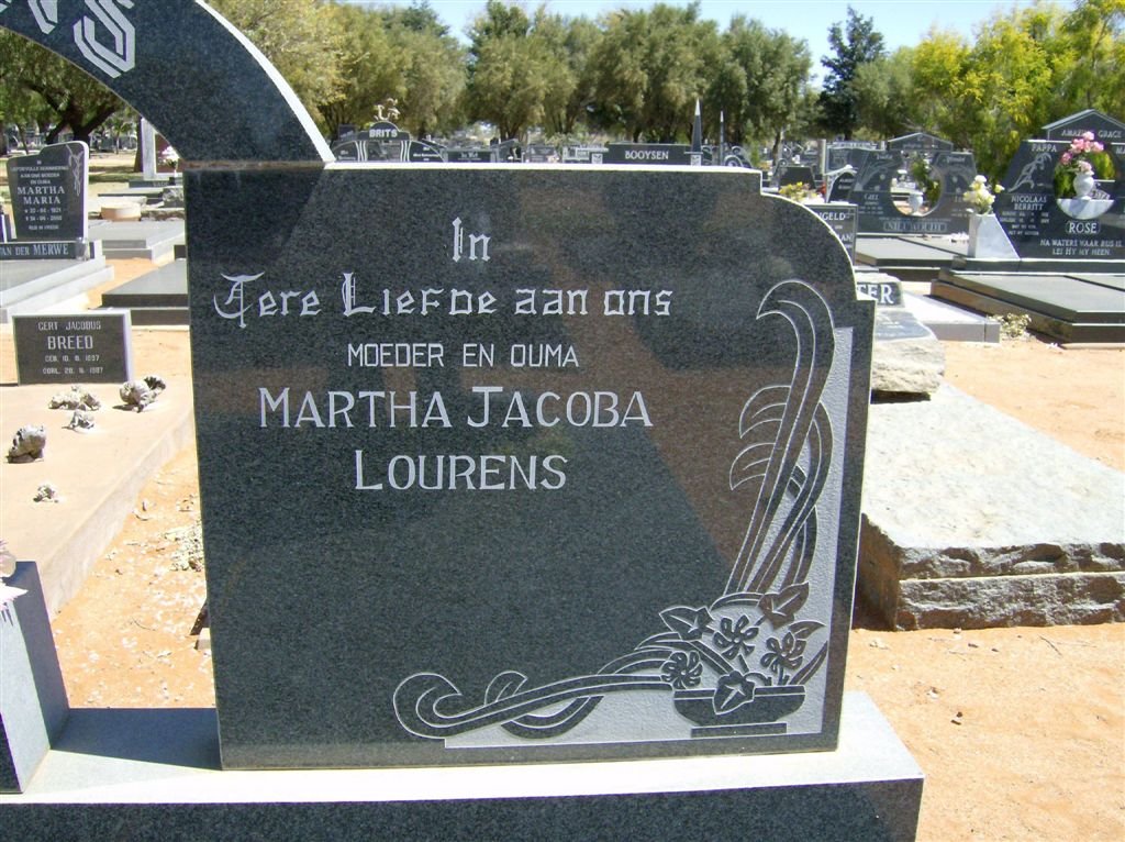 LOURENS Martha Jacoba