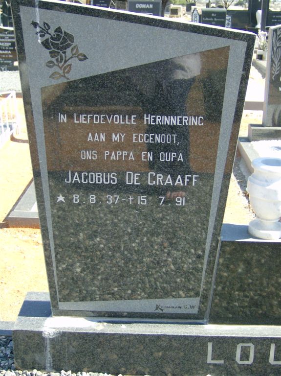 LOUW Jacobus de Graaff 1937-1991