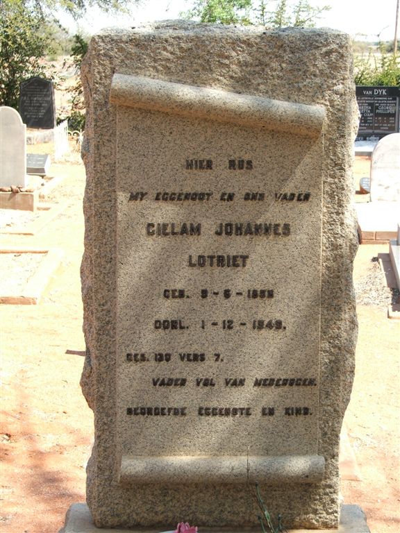 LOTRIET Gielam Johannes 1896-1949