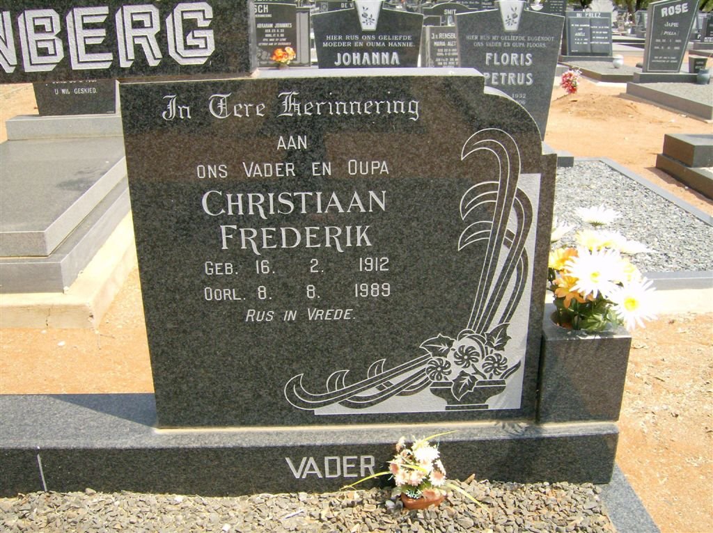 LIEBENBERG Christiaan Frederik 1912-1989