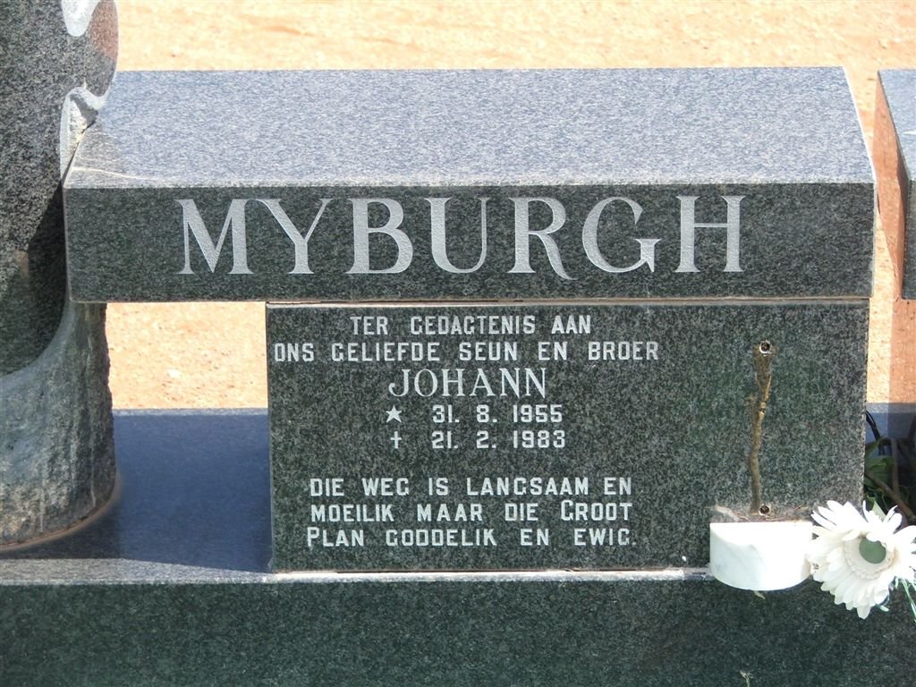 MYBURGH Johann 1955-1983