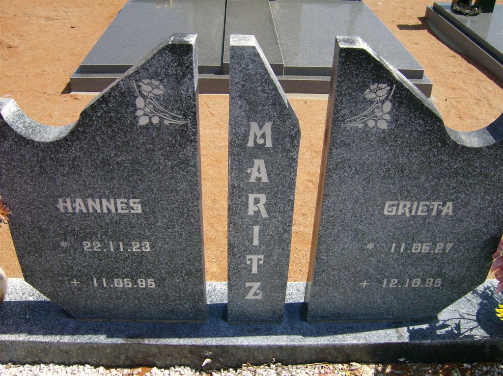 MARITZ Hannes 1923-1995 &amp; Grieta 1927-1995
