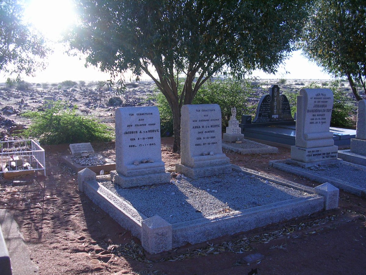 MERWE Jacobus A., v.d. 1865-1947 &amp;  Anna W. BURGER 1863-1947 :: DU TOIT Johanna Barendina nee BURGER 1888-1946