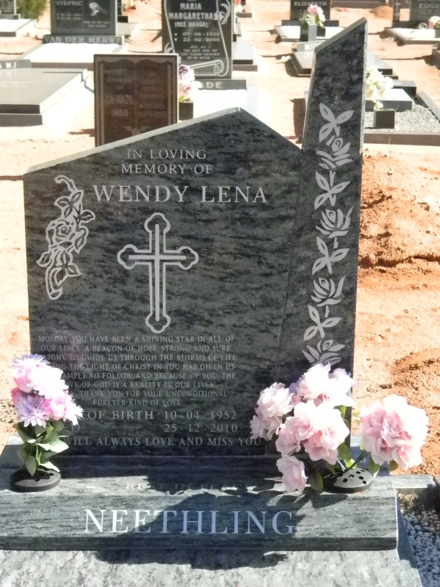 NEETHLING Wendy Lena 1952-2010