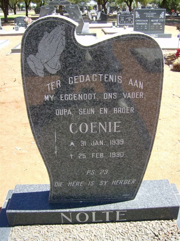 NOLTE Coenie 1939-1990