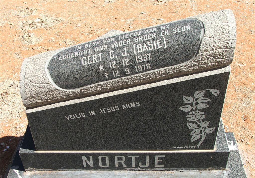 NORTJE Gert C.J. 1937-1978