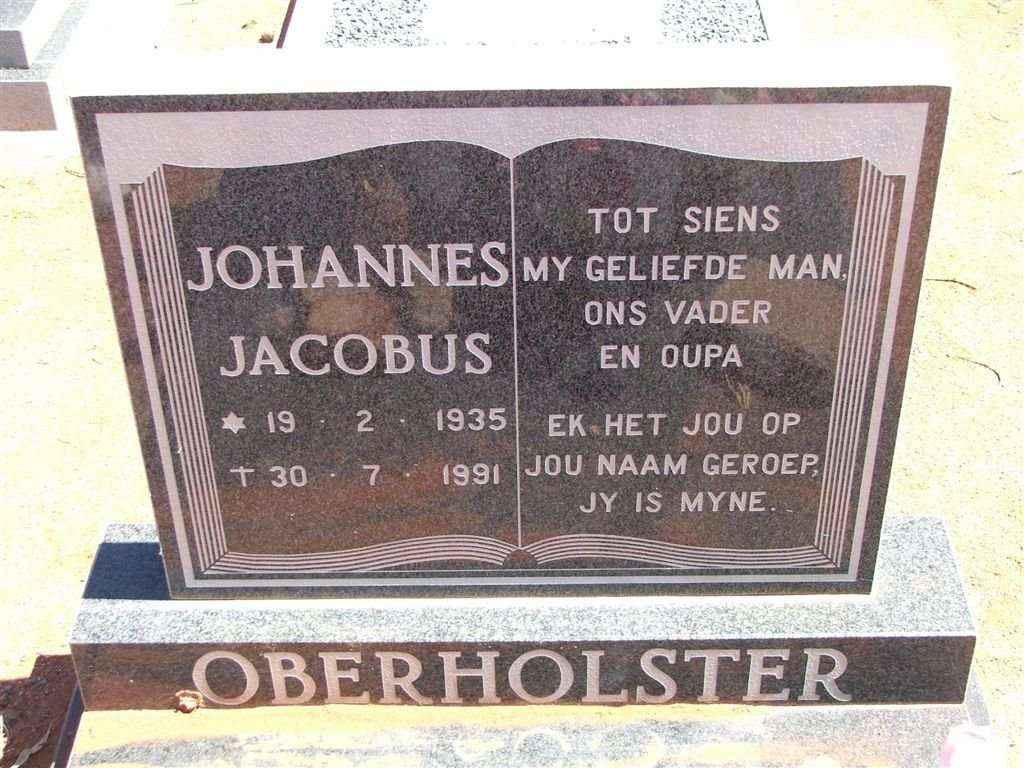 OBERHOLSTER Johannes Jacobus 1935-1991