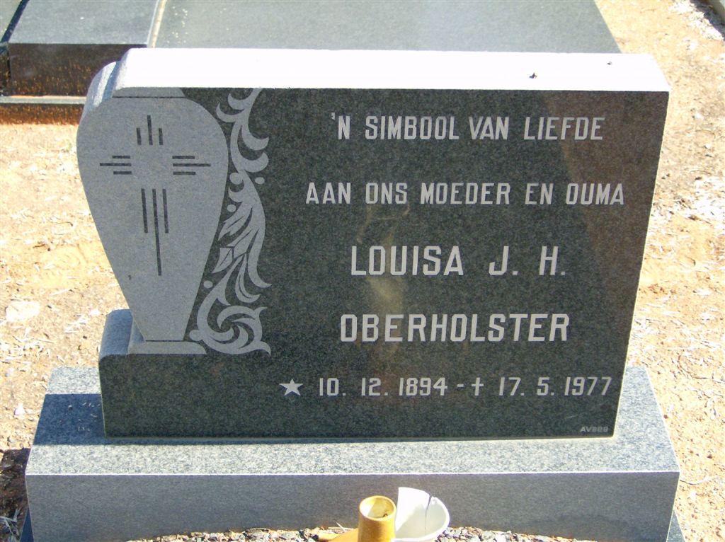 OBERHOLSTER Louisa J.H. 1894-1977