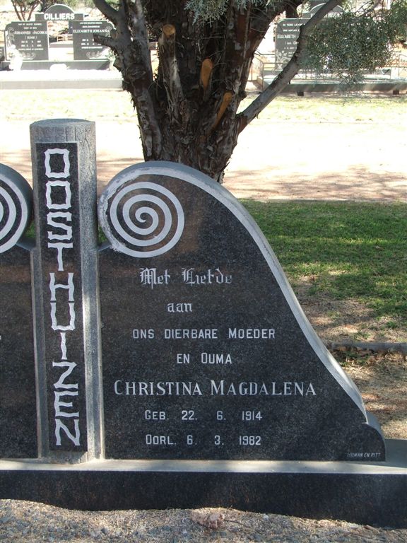 OOSTHUIZEN Christina Magdalena 1914-1982