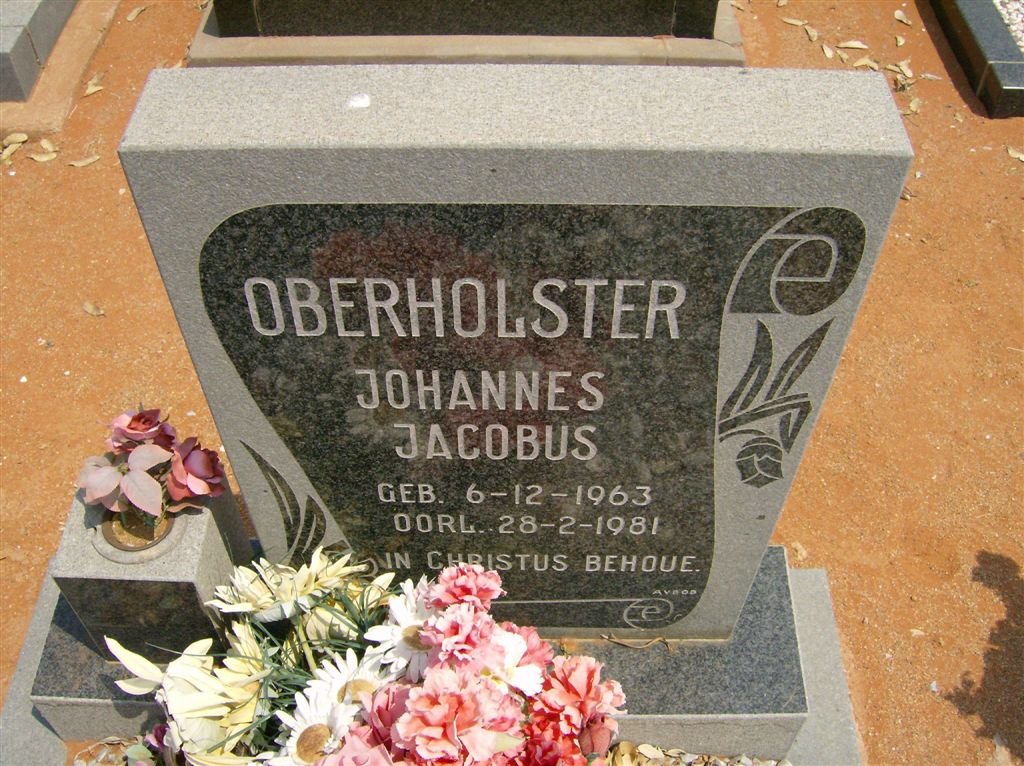 OBERHOLSTER Johannes Jacobus 1963-1981