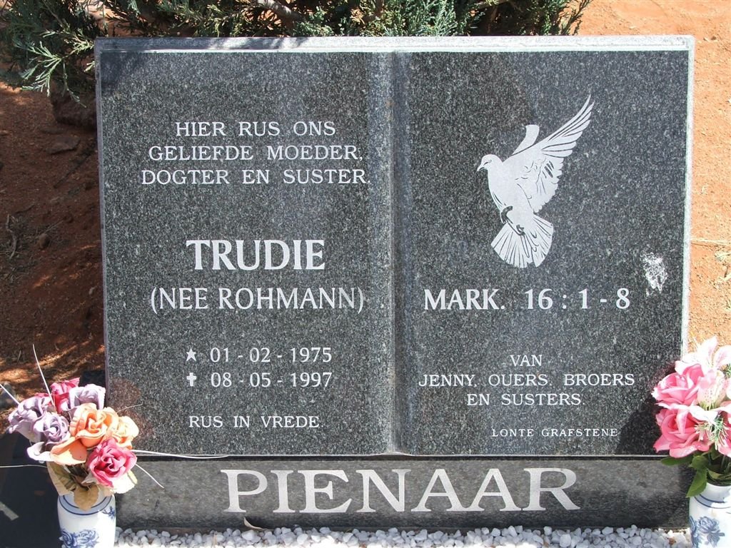 PIENAAR Trudie nee ROHMANN 1975-1997