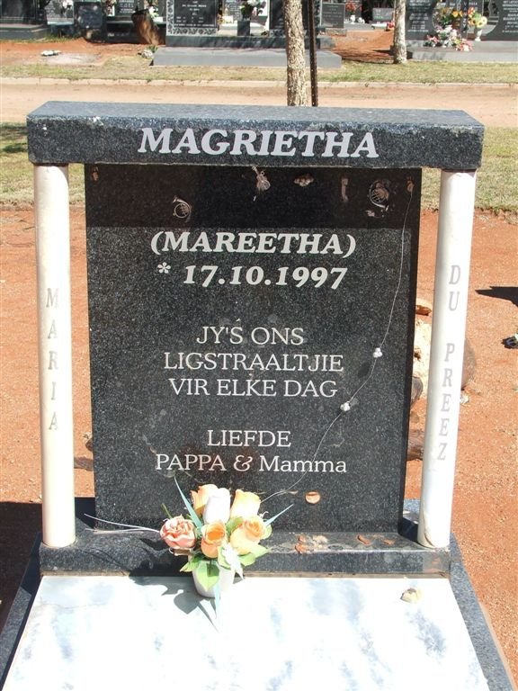 PREEZ Magrietha, du 1997-1997