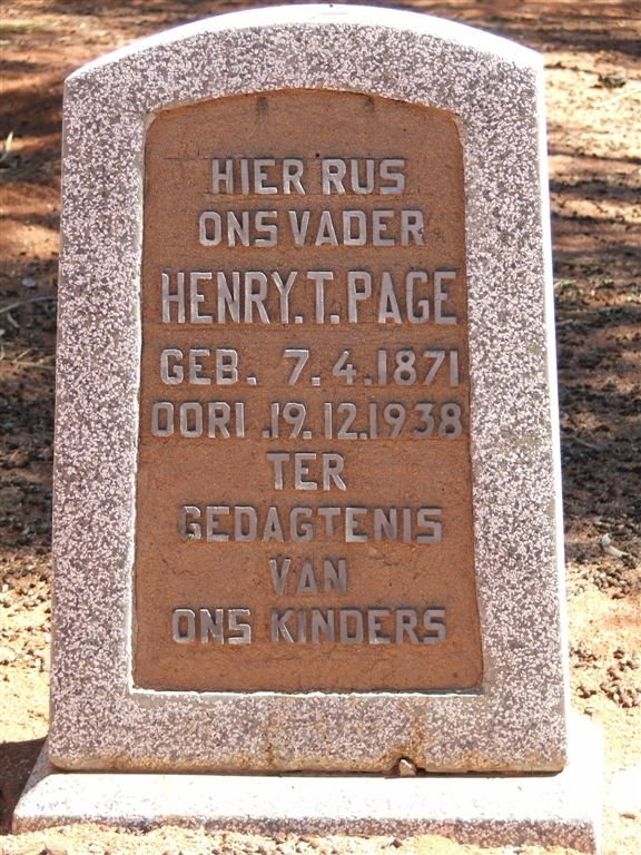 PAGE Henry T. 1871-1938