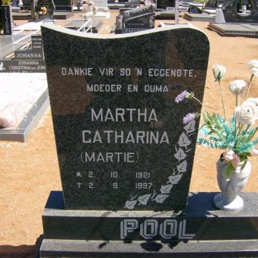 POOL Martha Catharina 1921-1997