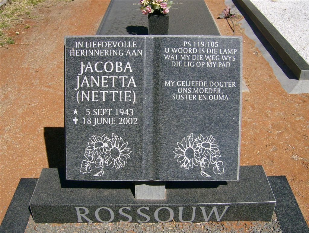 ROSSOUW Jacoba Janetta 1943-2002