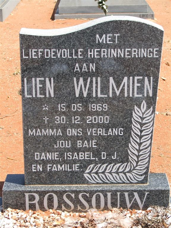 ROSSOUW Lien Wilmien 1969-2000
