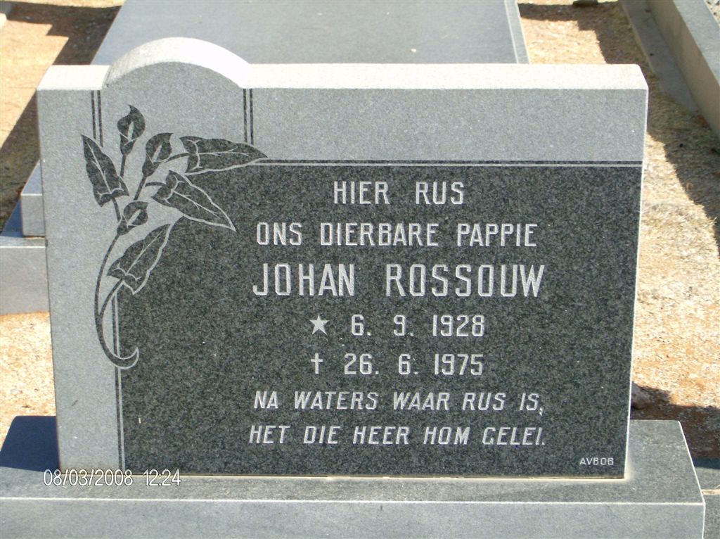 ROSSOUW Johan 1928-1975