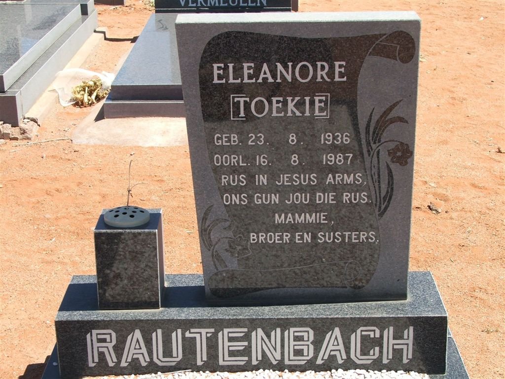 RAUTENBACH Eleanore 1936-1987