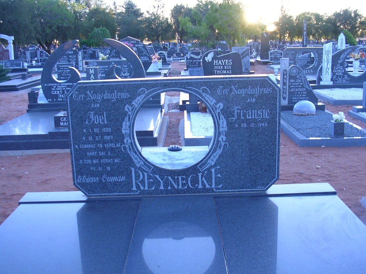 REYNECKE Joël 1939-1987 &amp; Fransie 1948-