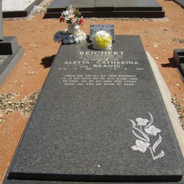 REICHERT Aletta Catharina nee BRAND 1921-1989 :: REICHERT Hermie Brand 1964-2007