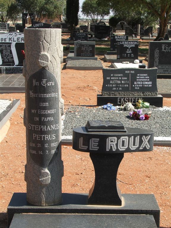 ROUX Stephanus, le 1927-1967