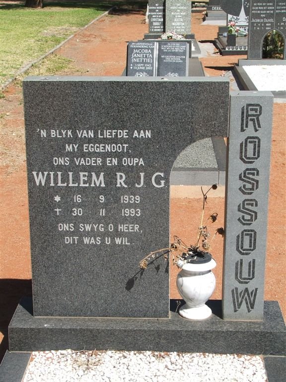 ROSSOUW Willem R.J.G. 1939-1993