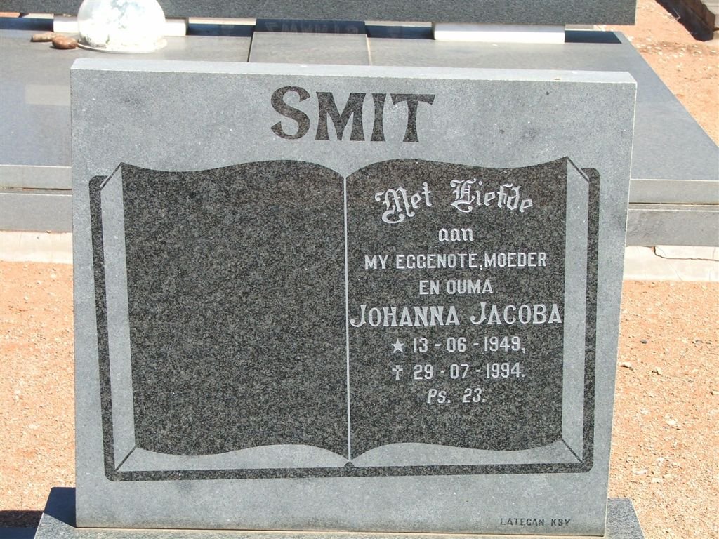 SMIT Johanna Jacoba 1949-1994