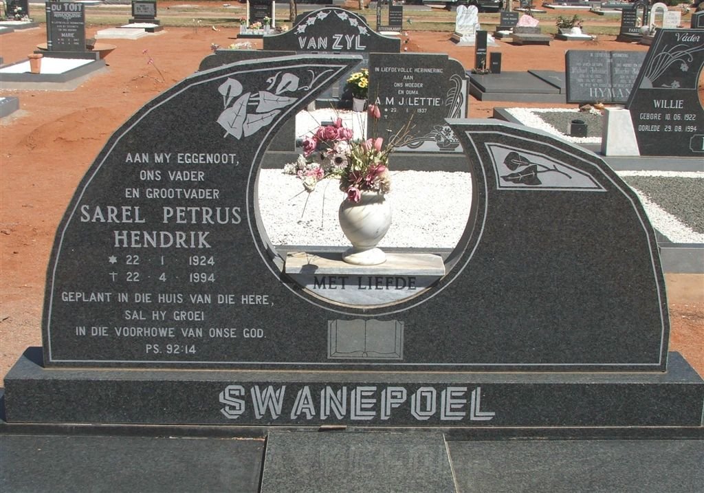 SWANEPOEL Sarel Petrus Hendrik 1924-1994